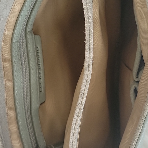 Lucky Brand Lyia leather crossbody bag in seagrass color NEW - Picture 11 of 15